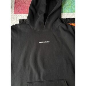 Formula 1 x PacSun Burnout Hoodie Medium Unisex Race Location Black NWT